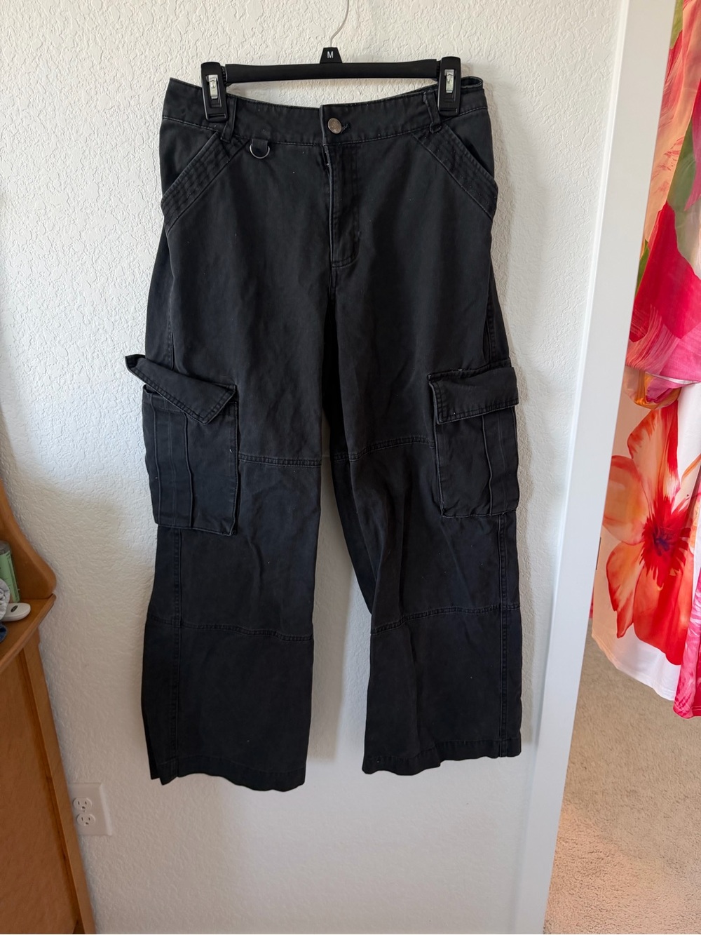 Cotton On Black Baggy Cargo Pants